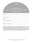 Image for Assessment, Evaluation, and Programming System for Infants and Children (AEPS®) : Child Observation Data Recording Form II: Three to Six Years