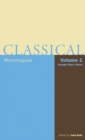 Image for Classical monologuesVol. 1: Younger men&#39;s roles