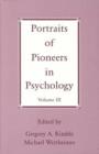 Image for Portraits of Pioneers in Psychology, Volume III