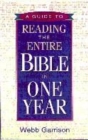 Image for A guide to reading the Bible in one year