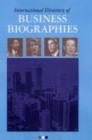 Image for International Directory of Business Biographies