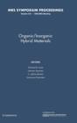 Image for Organic/inorganic Hybrid Materials: Volume 519