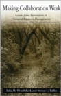 Image for Making collaboration work  : lessons from innovation in natural resource management