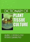 Image for Dictionary of plant tissue culture