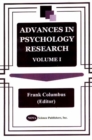 Image for Advances in Psychology Research : Volume 1