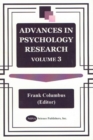 Image for Advances in Psychology Research : Volume 3