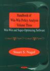 Image for Handbook of Win-Win Policy Analysis, Volume 3