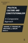 Image for Political Culture and Constitutionalism: A Comparative Approach