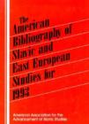 Image for The American Bibliography of Slavic and East European Studies : 1993