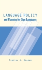Image for Language Policy and Planning for Sign Languages