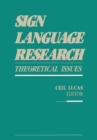 Image for Sign Language Research : Theoretical Issues