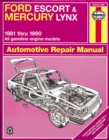 Image for Ford Escort &amp; Mercury Lynx (81-90) automotive repair manual