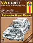 Image for VW Rabbit, Golf, Jetta, Scirocco, pick-up (75-92) automotive repair manual