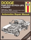 Image for Dodge Ram 50/D50 Pick Up &amp; Raider &amp; Plymouth Arrow Pick Up (79 - 93)