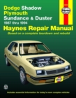Image for Doge Shadow/Plymouth Sundance &amp; Duster automotive repair manual  : 1987 to 1994