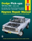 Image for Dodge Ramcharger &amp; Trailduster full-size pick-ups (1974-1993) Haynes Repair Manual (USA)