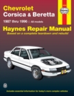 Image for Chevrolet Corsica &amp; Beretta (1987-1996) automotive repair manual