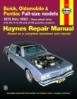 Image for Buick, Oldsmobile, Pontiac full-size (rwd) models (70-90)  : automotive repair manual
