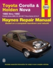 Image for Toyota Corolla and Holden Nova Australian automotive repair manual  : 1985 to 1992