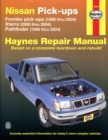 Image for Nissan Frontier, Xterra &amp; Pathfinder (9604) covering Frontier Pick-up (98-04), Xterra (00-04) &amp; Pathfinder (96-04) Haynes Repair Manual (USA)