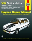 Image for VW Golf, GTI and Jetta (93-98) and VW Cabrio (95-02) petrol &amp; diesel Haynes Repair Manual (USA)