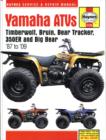 Image for Yamaha Timberwolf, Bruin, Bear Tracker, 350ER and Big Bear ATV