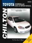 Image for Toyota Corolla automotive repair manual