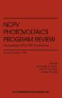 Image for NCPV Photovoltaics Program Review