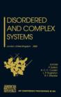 Image for Disordered and Complex Systems