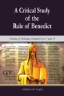 Image for A Critical Study of the Rule of Benedict