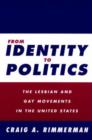Image for From Identity to Politics : The Lesbian and Gay Movements in the United States