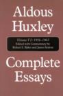 Image for Complete Essays : Aldous Huxley, 1956-1963