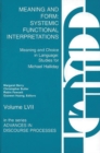Image for Meaning and Form : Systemic Functional Interpretations