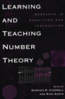 Image for Learning and Teaching Number Theory : Research in Cognition and Instruction