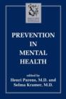 Image for Prevention in Mental Health