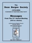 Image for The Dean Burgon Society Messages 2009