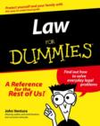 Image for Law for Dummies