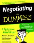 Image for Negotiating for dummies