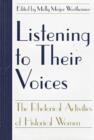 Image for Listening to Their Voices : The Rhetorical Activities of Historical Women