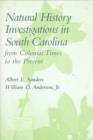 Image for Natural History Investigations in South Carolina from Colonial Times to the Present