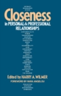 Image for Closeness in Personal and Professional Relationships