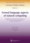 Image for Formal Language Aspects of Natural Computing : Proceedings of a Research-Level Group Discussion Held at the Indian Institute of Technology