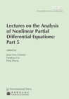 Image for Lectures on the Analysis of Nonlinear Partial Differential Equations : Part 5