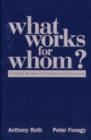 Image for What Works for Whom? : Critical Review of Psychotherapy Research