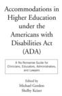 Image for Accommodations in Higher Education under the Americans with Disabilities Act