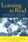 Image for Learning to read  : lessons from exemplary first-grade classrooms