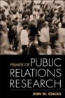 Image for Primer of public relations research