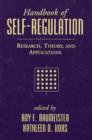 Image for Handbook of self-regulation