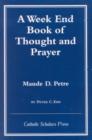 Image for A Week End Book of Thought and Prayer
