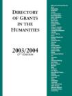 Image for Directory of Grants in the Humanities, 2003/2004, 17th Edition